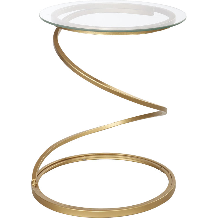 Mercer41 Clemence Glass Pedestal End Table & Reviews Wayfair Canada